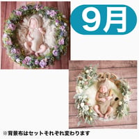 返送料別途負担【9月予定日の方事前予約枠】くすみパープルのリース＆2wayスワッグ〈NB〉