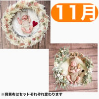 返送料別途負担【11月予定日の方事前予約】ドライピンクリース ＆2wayスワッグ〈NB〉
