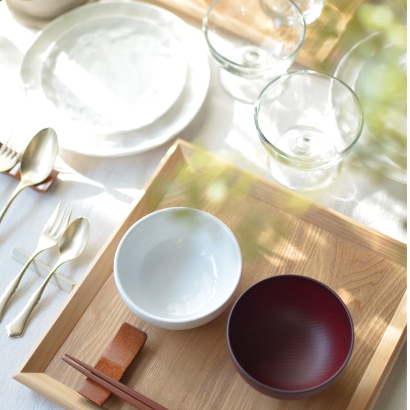 神農巌作　辰砂 角皿　6枚セット 神農巌作 辰砂 角皿 6枚セット