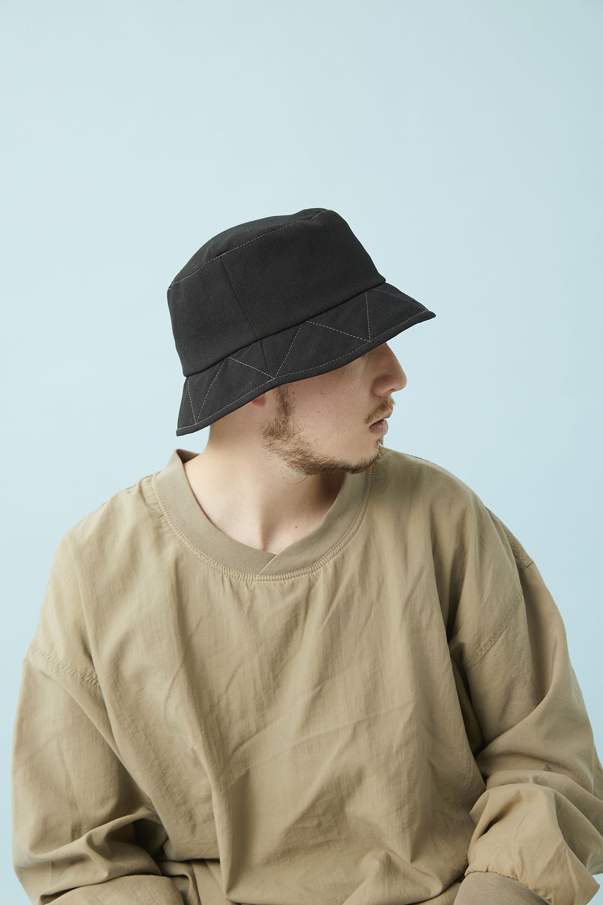 CPH / BUCKET HAT LINEN DENIM ブラック CPH / BUCKET HAT LINEN DENIM ブラック