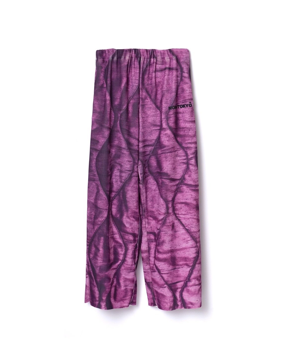 NONTOKYO 】PRINT RIB WIDE PANTS (QUILTING) | A
