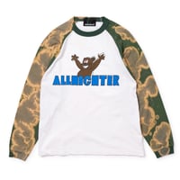 【 NONTOKYO 】RAGLAN TIE-DYE L/S T-SHIRT GREEN