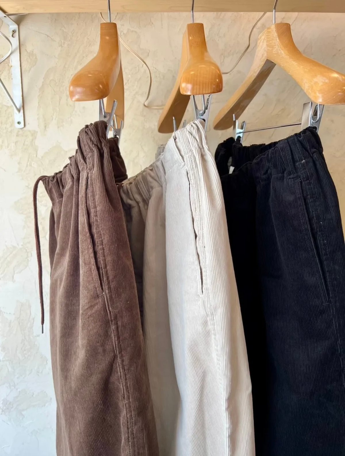RELAXFIT 】 №147 CORDUROY EASY SLACKS ブラッ
