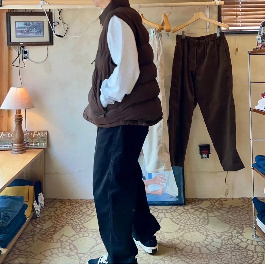 RELAXFIT 】 №147 CORDUROY EASY SLACKS ブラッ