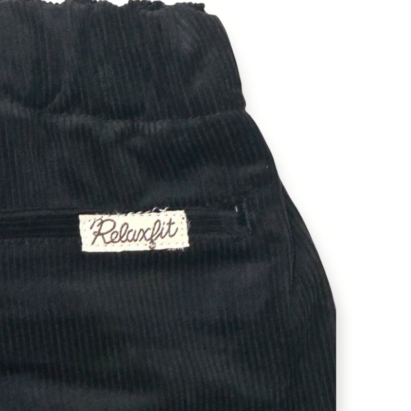 RELAXFIT 】 №147 CORDUROY EASY SLACKS ブラッ