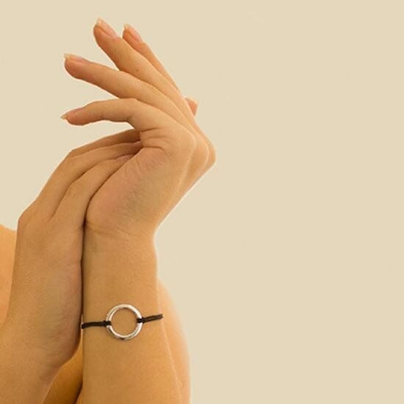 DAISY GLOBAL】CHAKRA BRACELET 4 ( Silver Charm 