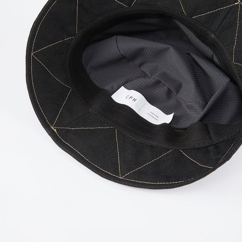 CPH / BUCKET HAT LINEN DENIM ブラック CPH / BUCKET HAT LINEN DENIM ブラック