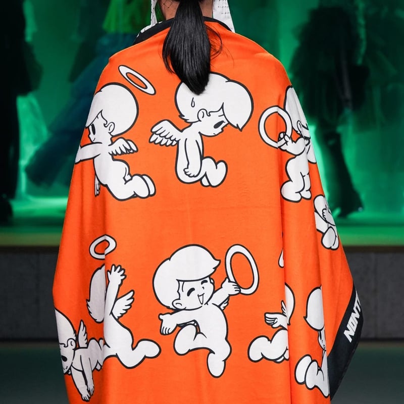 NONTOKYO 】手塚治虫 リボンの騎士 コラボ ブランケットオレンジ