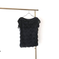 Black fringe top