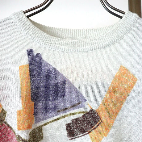 Champagne lame summer knit