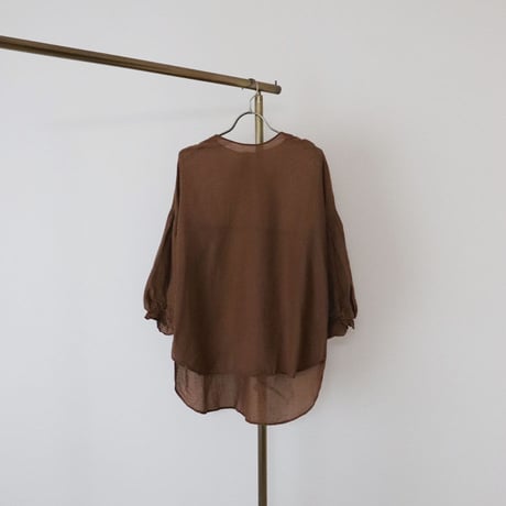 Chocolate brown indian cotton blouse