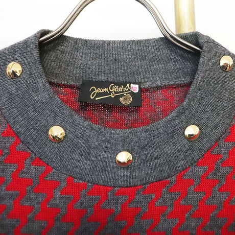 Horse print knit pull