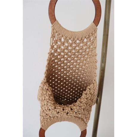 Camel mesh bag