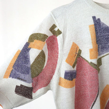 Champagne lame summer knit