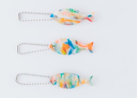 熱帯魚 キーホルダー レトロ 大崩海岸 熱帯魚 キーホルダー レトロ