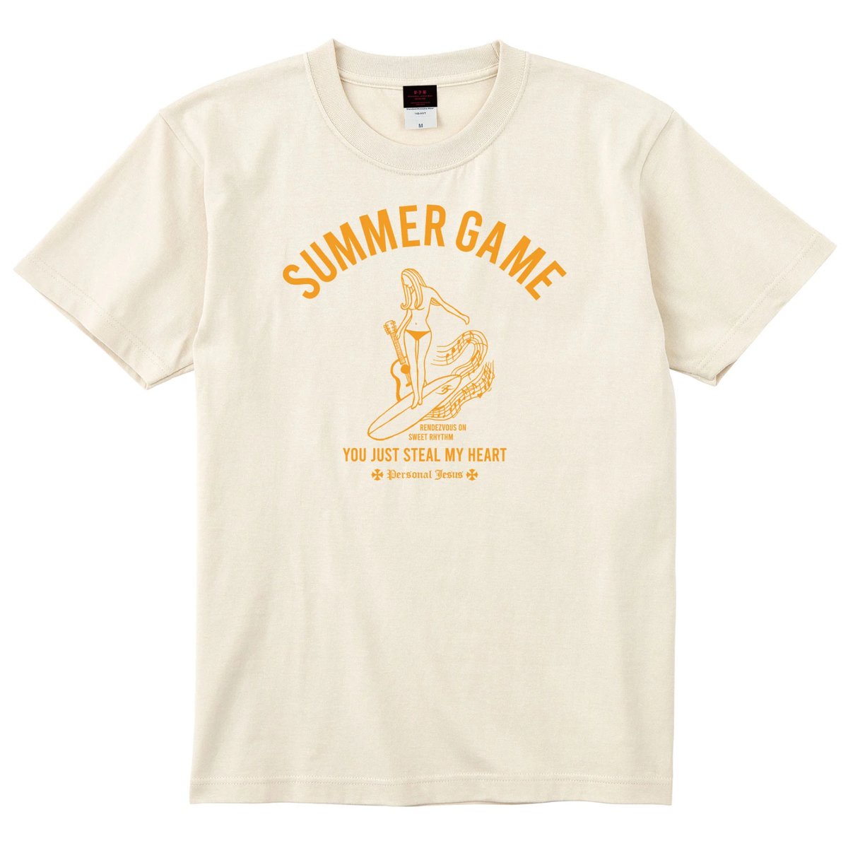 PJB SUMMER GAME Tシャツ SUMMER GAME 7.4OZ ライトベージュ | PERSONAL JESUS BAR