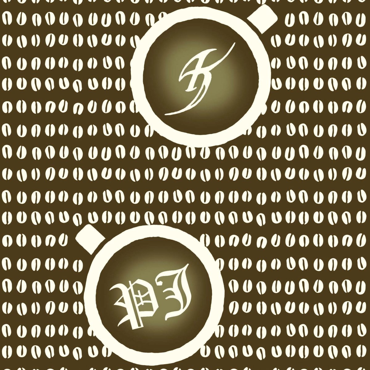 コーヒー豆柄の手ぬぐい PERSONAL JESUS BAR ONLINE STORE