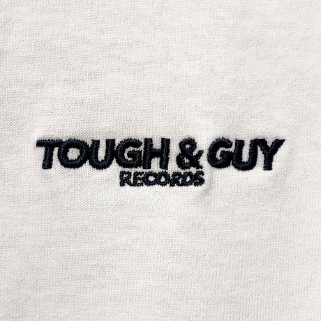 【TOUGH&GUY RECORDS】 刺繍ロゴ Long sleeve (WHITE)