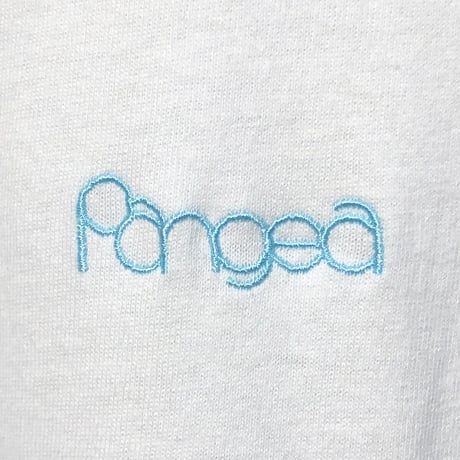 【Pangea】 刺繍ロゴ Long sleeve (WHITE)