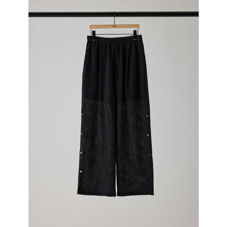 【 YENN 】 SIDE EYELET PANTS
