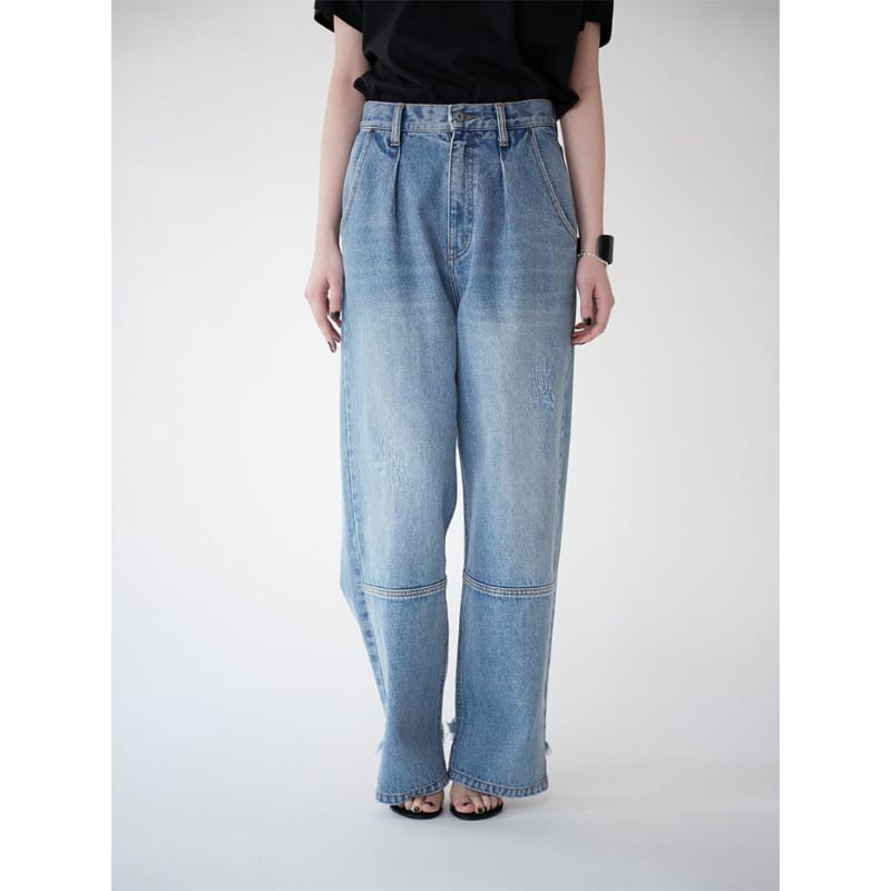 YENN 】HIGH RISE TUCK WIDE PT | selectshop RJ
