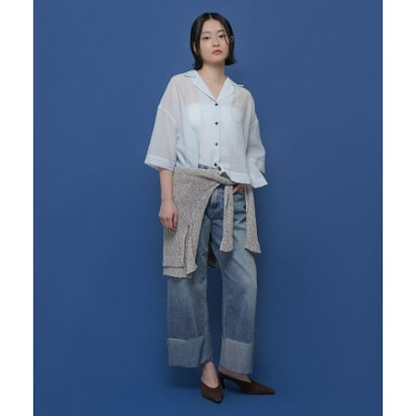 【 CYAN TOKYO 】 ネップメッシュニットTOPS