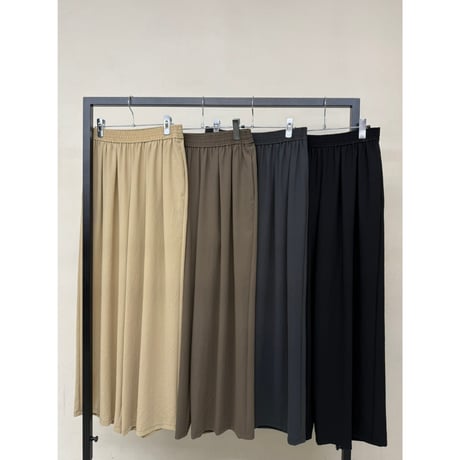 【 cafune 】 mat stretch georgette wide easy pants
