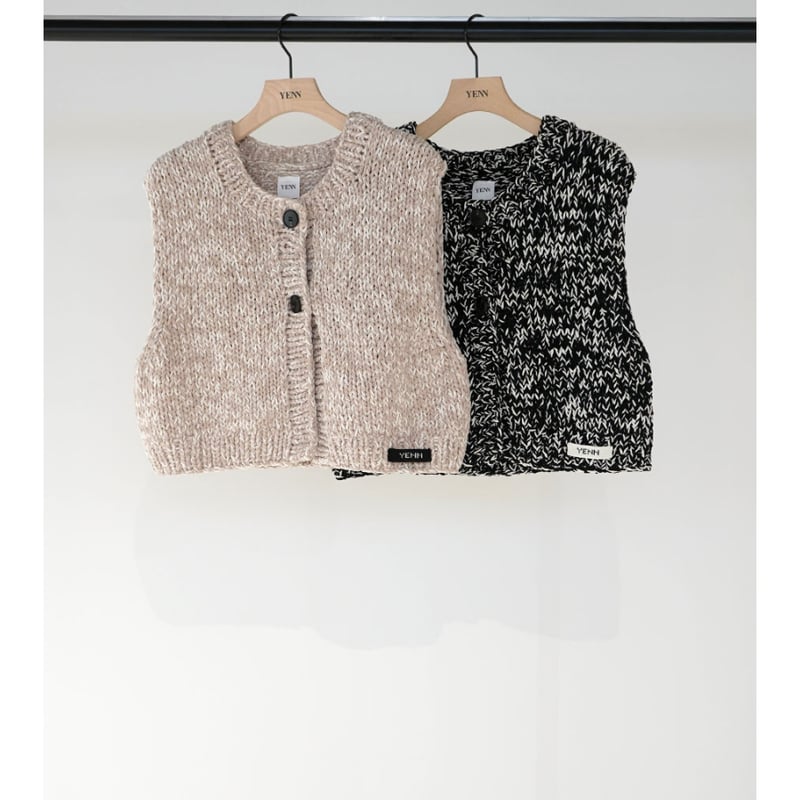 YENN 】MIX HAND KNIT VEST | selectshop RJ