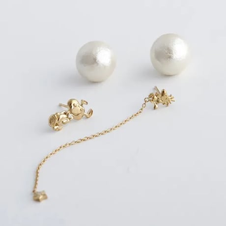【SNOOPY star★d'or】Love & Dancing with Snoopy ピアス
