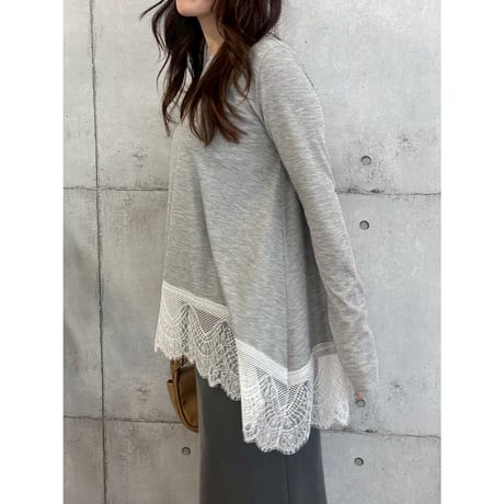 【 ROSIEE 】 大人可愛い裾レースTOPS
