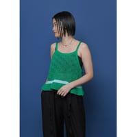【 CYAN TOKYO 】 ラインピーコックニットキャミ