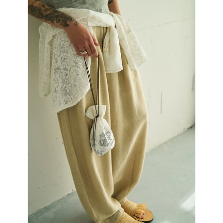 【 YENN 】 VOLUME CURVE PANTS