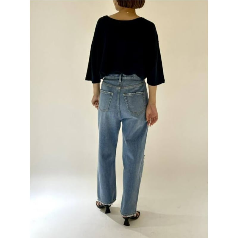 YENN 】 DAMAGED DENIM PANTS | selectshop RJ