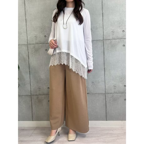 【 ROSIEE 】 大人可愛い裾レースTOPS