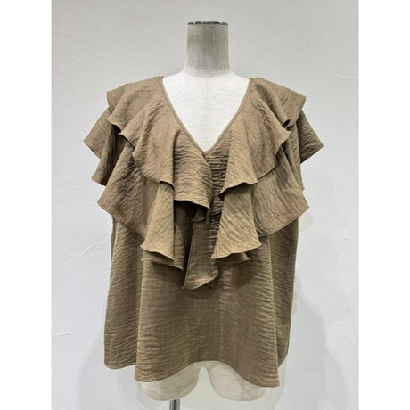 【 CYAN TOKYO 】 レイヤーフリルフレンチTOPS