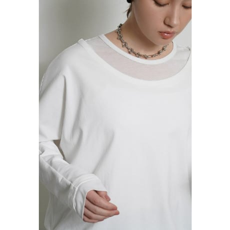 【 CYAN TOKYO 】　レイヤーネックドルマンTOPS