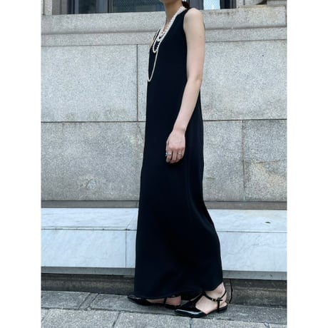【 cafune 】rib camisole onepiece