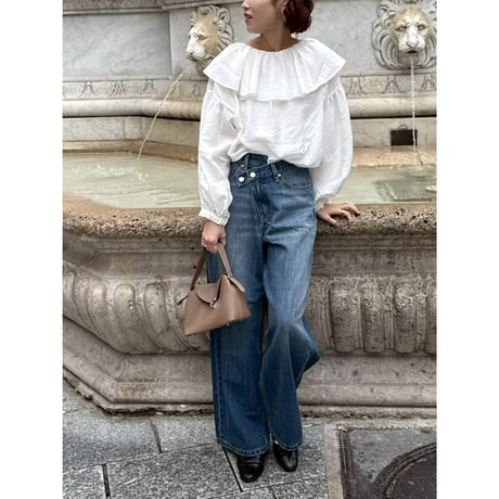 【 cafune 】 IPEKER frill 2way blouse