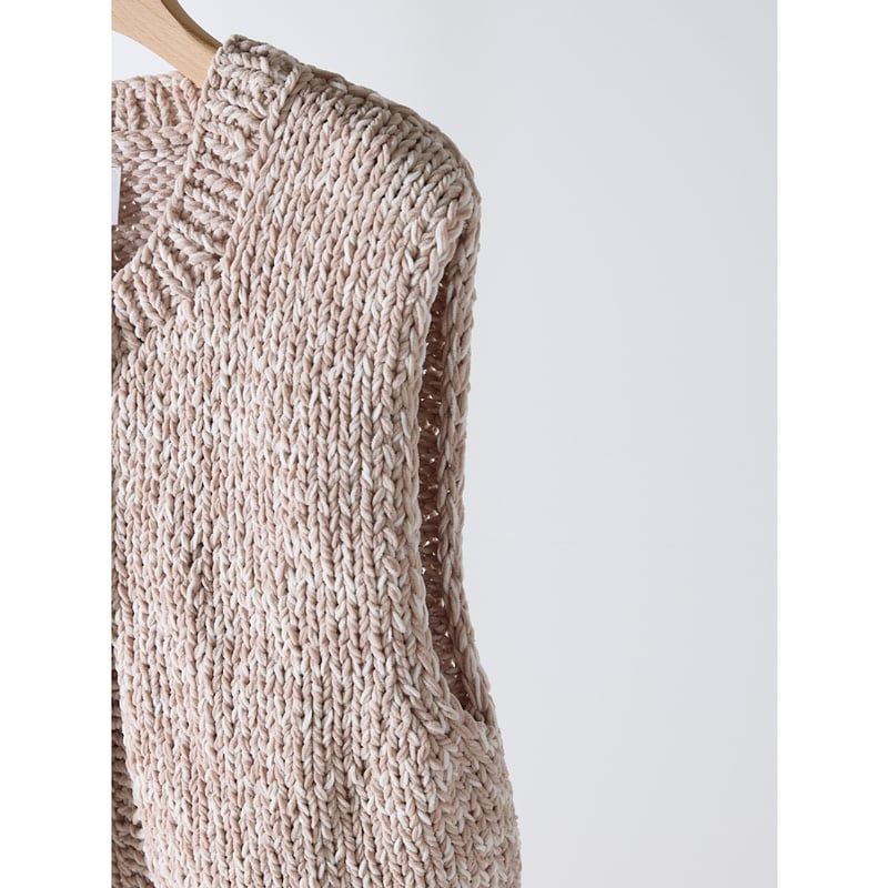 YENN 】MIX HAND KNIT VEST | selectshop RJ
