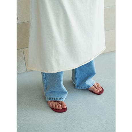 【 YENN 】  LINEN TOUCH T DRESS