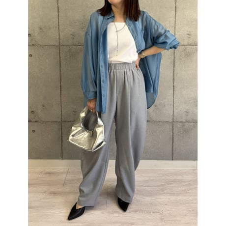 【 ROSIEE 】 後ろシャーリングシアーシャツ