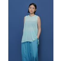 【 CYAN TOKYO 】 シアー天竺バックギャザータンク