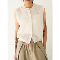 【 YENN 】 LINEN SHEER VEST