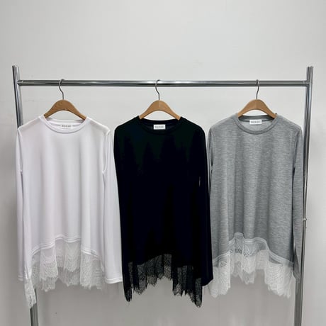 【 ROSIEE 】 大人可愛い裾レースTOPS