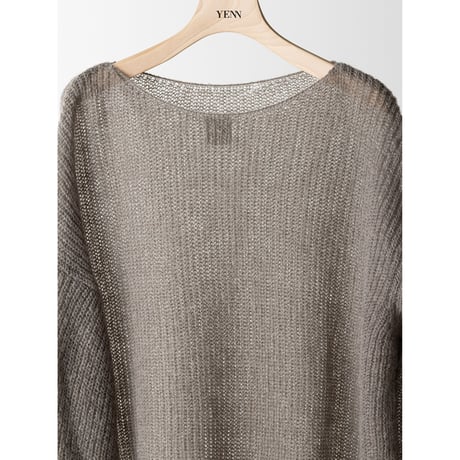 【 YENN 】　SHEER MOHAIR KNIT PO(納期：9月上旬～中旬)