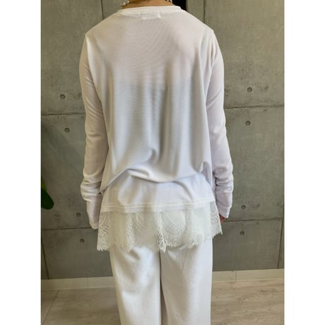 【 ROSIEE 】 大人可愛い裾レースTOPS