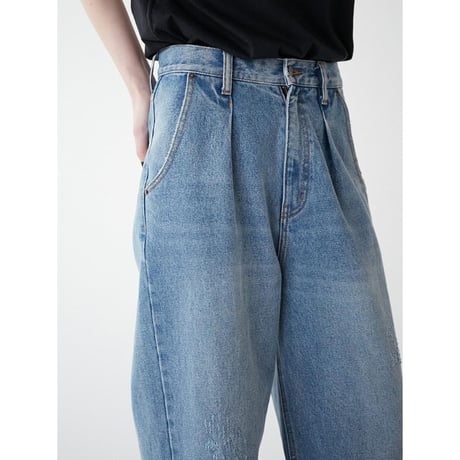 【 YENN 】HIGH RISE TUCK WIDE PT
