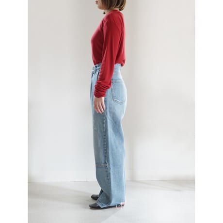 【 YENN 】HIGH RISE TUCK WIDE PT