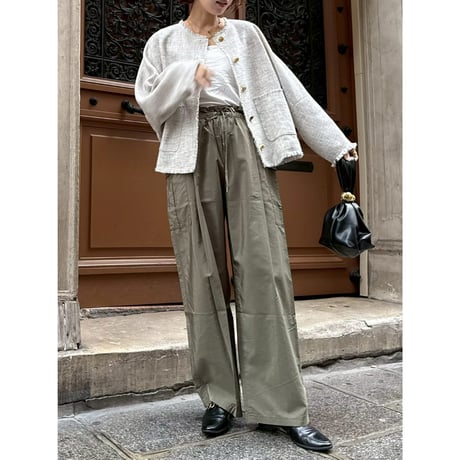 【 cafune 】　cotton cupra cargo easy pants