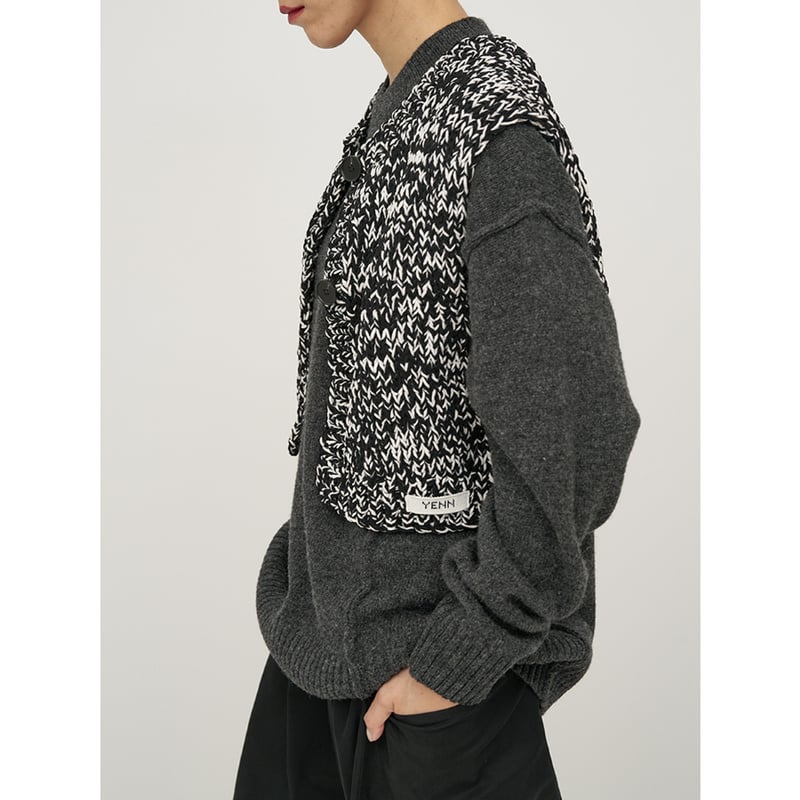 トップス YENN MIX HAND KNIT VEST YENN 】MIX HAND KNIT VEST | selectshop RJ